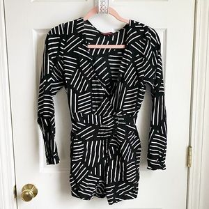 Black Long Sleeve Romper